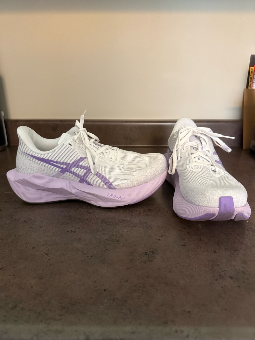 ASICS Women’s Novablast 6 White & Lavender Running Shoes